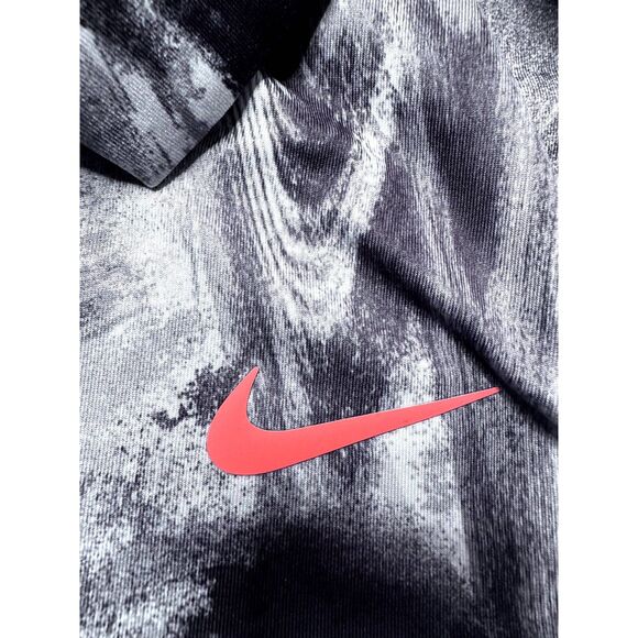 Nike Men's Medium Dri-Fit Tour Golf Polo White Black Grey FD5935-010 NEW - Picture 6 of 14